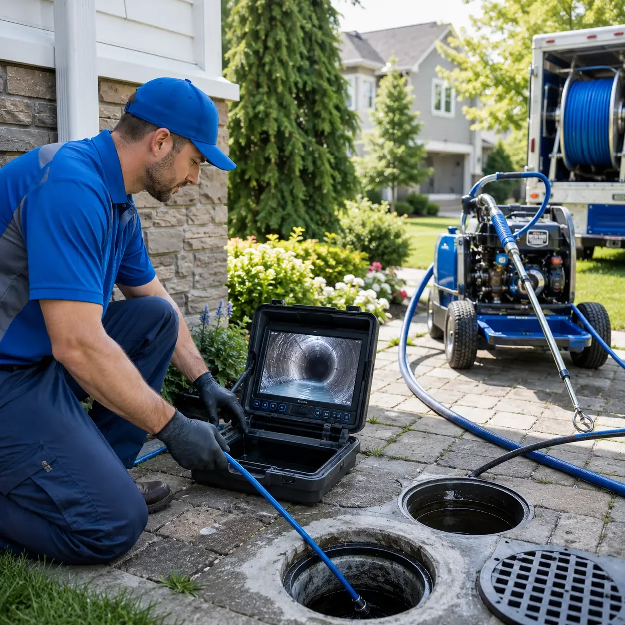 Outdoor drain cleaning professionals serving Callao, VA