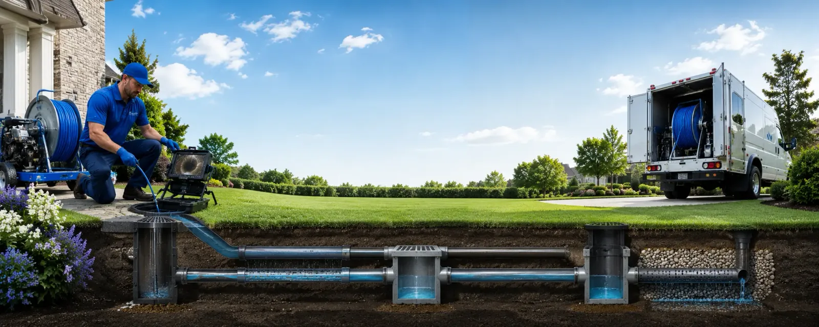 Outdoor drain cleaning information for Callao, VA